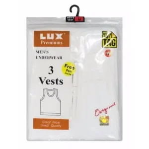 LUX 3pcs Men's Singlet - White