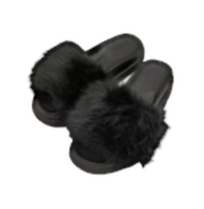 Ladies Flur Jelly Slides - Black