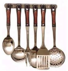 A Set Of 6 Cooking Spoon