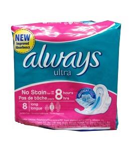 Always Ultra Thin Long Eight pcs