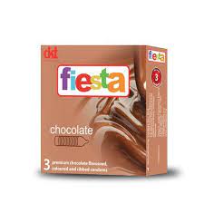 Fiesta Chocolate Condoms Three Pieces