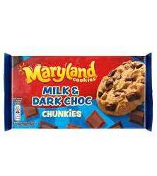 Maryland Cookies Chunkies Milk & Dark Choc 144g