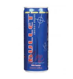 Blue Bullet Energy Drink Can