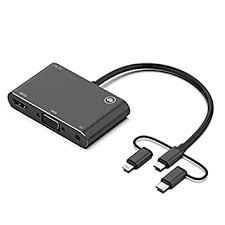 Universal Type-c to HDMI + VGA Converter Mobile Phone Notebook Adapter