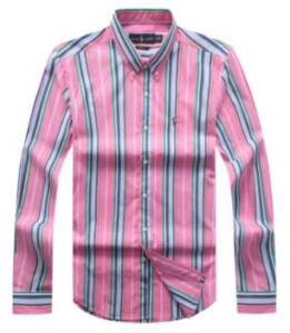 PRL Men Long Sleeve Stripes Shirt