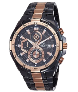 Casio Edifice Chronograph Black 2 Tone Dial Watch
