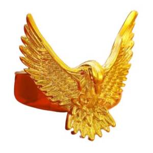 Gold 3D Bird Ring