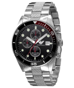 Emporio Armani Sport Chronograph Silver Black