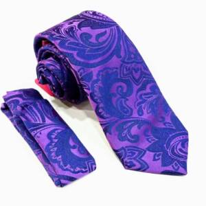 High Quality Men Tie Pink and Blue