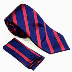 High Quality Men Tie Blue and Red