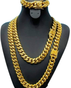 Short and Long Necklace with Hand Chain