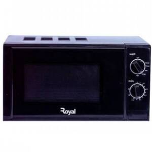 Royal 20 litre Black Manual Microwave Oven (RMW20BHP)
