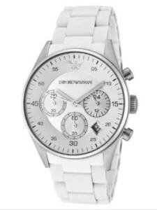 Emporio Armani White Swiss Watch