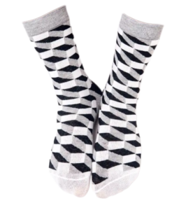 Black Plaid Socks