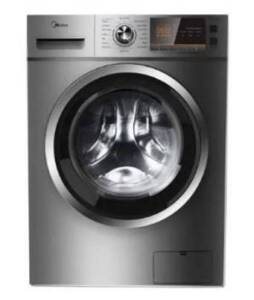MIDEA - MFK100D80B/T Automatic Washing Machine, 8 kg, Wash and dry, Front Loader - Silver Grey