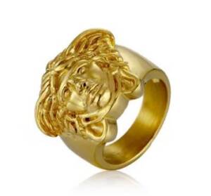 Classic Statement Versacie Medusa Ring