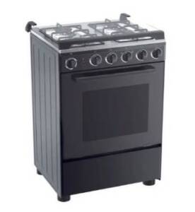 Midea Gas Cooker 24BMG4G058-I with 4 Gas Burners 60 x 60 Black