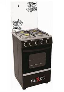 Nexus Gas Cooker Black (4+0) | GCCR-NX-5055B