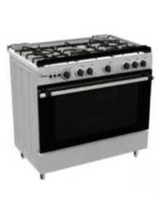 Midea Gas Cooker 36LMG5G028-I with 5 Gas Burners 90 x 60|Inox