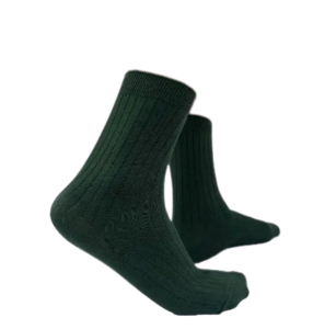 Green Solid Socks