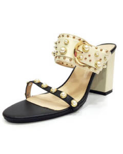Pearls And Buckles Ladies Heel