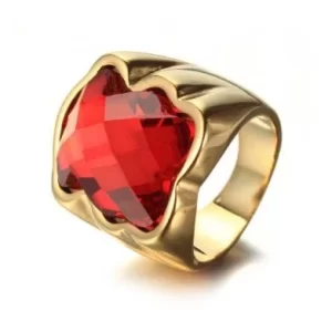 Red Sapphire Ruby Ring