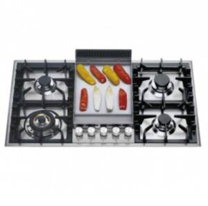 ILVE COOK TOP/HOB | 90cm Built-in Professional HP95FC Gas Cooktop With Stainless Steel Hob Cooker