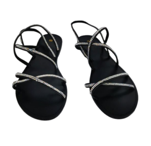 Bling Shiny Sandals – Black