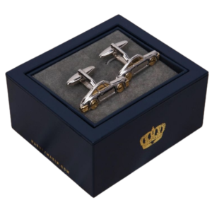 HARVEY MAKIN HM234 GOLD AND SILVER CUFFLINKS – CARS