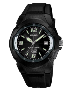 CASIO MW600F-1AV MEN’S BLACK SPORT WITH BLACK DIAL RESIN BAND SMALL SIZE WATCH