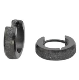 Simple Sand Dust Round Huggie Earring