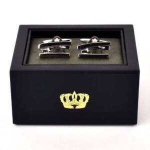 HARVEY MAKIN HM2170 NICKEL PLATED STAPLER CUFFLINKS