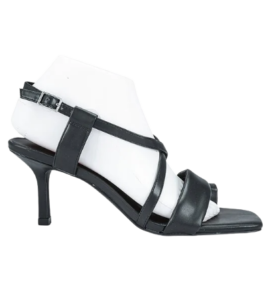 VERO MODA BLACK STRAPPY LOW HEELED SANDAL