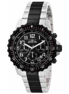 INVICTA 11370 MEN’S SPECIALTY QUARTZ CHRONOGRAPH SILVER DIAL WATCH