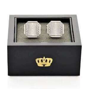 HARVEY MAKIN HM2251 RHODIUM CUFFLINKS – OCTAGONAL