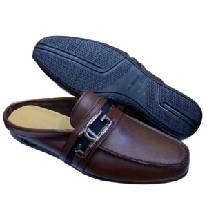 PATTERNED DESIGNER LEATHER HALF SHOES