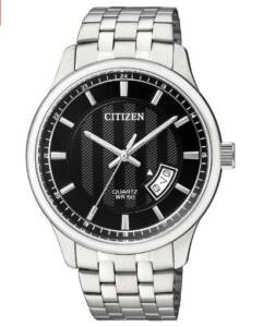 CITIZEN BI1050-81E MEN’S BLACK DIAL QUARTZ BRACELET WATCH