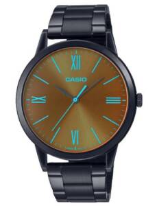 CASIO MTP-E600B-1BDF MEN’S BLACK STAINLESS STEEL SMALL WATCH