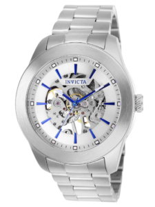 INVICTA 25758 MEN’S VINTAGE MECHANICAL 3 HAND SILVER DIAL WATCH