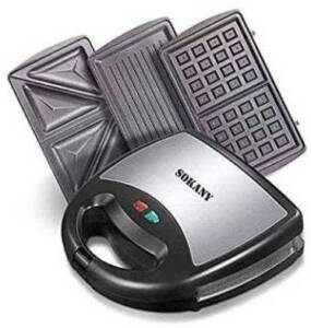 Sokany | 3 In 1 Sokany Sandwich And Waffle Maker