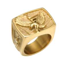 Gold Eagle Signet Classical Ring