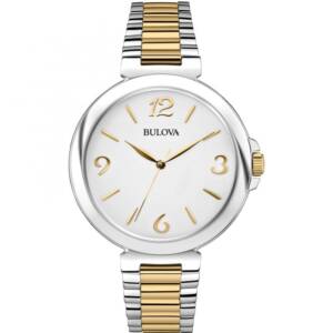 BULOVA WOMEN'S 98L1954 ANALOG DISPLAY JAPANESE QUARTZ TWO TONE WATCH