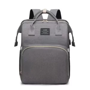 New mommy bag anti-mosquito folding crib - Grey