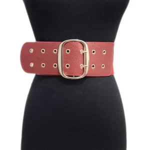Decorative Punk Style womens waist belt – Red
