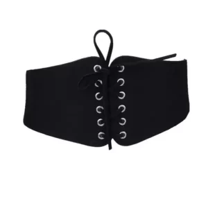 Women's Lace-up Corset Style Elastic Waist Belt