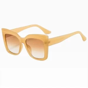 Vintage Cat Eye Womens Sunglasses – Jelly Brown