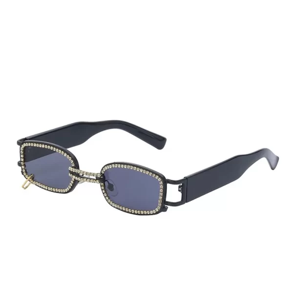 Retro Iced Luxury Sunglasses – Black