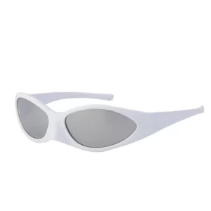 Eagle Mouth Shaped Sunglasses – White