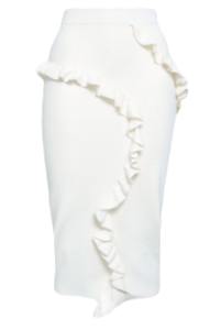 White cooperate and casual pencil skirt