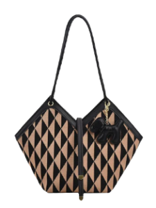 Large capacity womens Irregular Bucket bag – Khaki